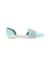 Coconuts Color Block Teal Flats Size 7 1/2 - photo 1