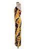 Chacok Print Yellow Cocktail Dress Size 8 (2) - photo 5