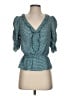 Max Studio 100% Polyester Teal 3/4 Sleeve Blouse Size XS - photo 1