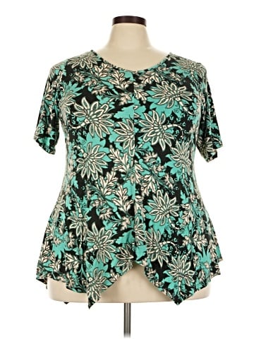 Rose + Olive Short Sleeve Blouse (view 1)