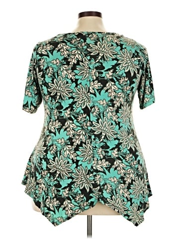 Rose + Olive Short Sleeve Blouse (view 2)