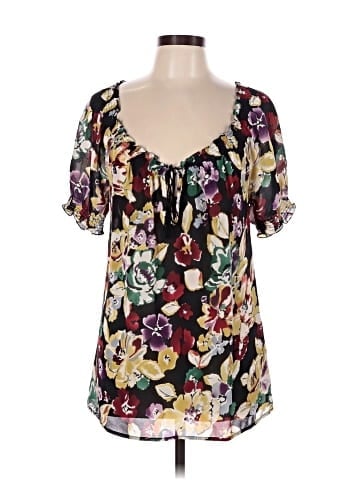Joie Short Sleeve Silk Top (view 1)