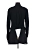 Zero + Maria Cornejo 100% Cotton Black Blazer Size 4 - photo 2