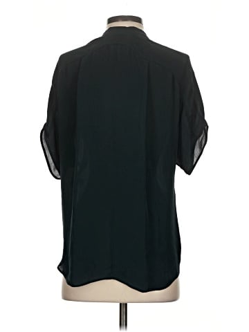 Vince. Short Sleeve Silk Top (view 2)