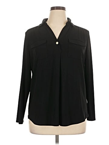 Anne Klein Long Sleeve Blouse (view 1)