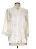 Joanna 100% Polyester Ivory 3/4 Sleeve Blouse Size L - photo 1