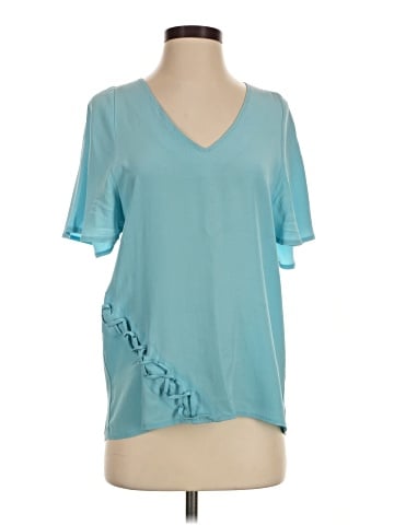 Madison Marcus Short Sleeve Silk Top (view 1)