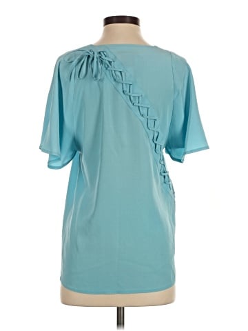 Madison Marcus Short Sleeve Silk Top (view 2)