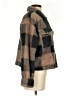 Thread & Supply 100% Polyester Plaid Brown Faux Fur Jacket Size S - photo 4