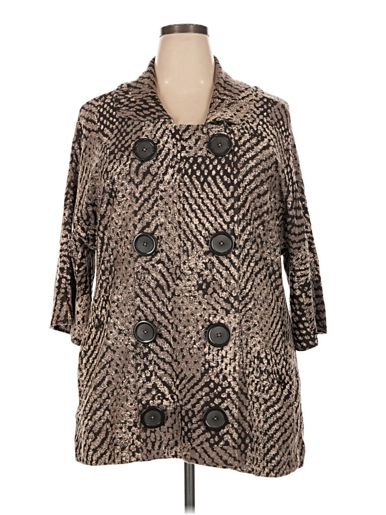 Pre-owned Nic + Zoe Coat In Brown