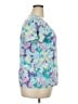 Basic Editions Floral Purple Short Sleeve T-Shirt Size XXL - photo 4