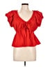 Sienna Sky Red Short Sleeve Blouse Size L - photo 1