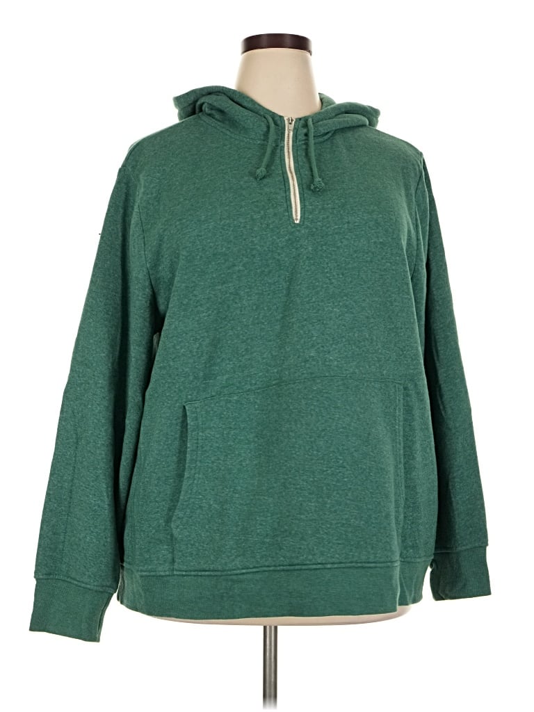 Pre-owned Threads 4 Thought Pullover Hoodie In Green