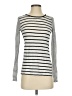 Vince. 100% Linen Stripes Silver Turtleneck Sweater Size XS - photo 1