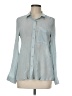 Express Blue Gray Long Sleeve Button-Down Shirt Size M - photo 1