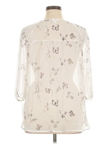 LC Lauren Conrad 3/4 Sleeve Blouse (view 2)