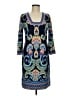 Laundry by Shelli Segal Paisley Blue Casual Dress Size 6 - photo 1