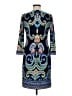 Laundry by Shelli Segal Paisley Blue Casual Dress Size 6 - photo 2