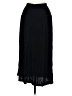 B. Split Solid Black Casual Skirt Size M - photo 2