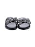 Yellow Box Black Sandals Size 6 1/2 - photo 2