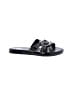 Yellow Box Black Sandals Size 6 1/2 - photo 1