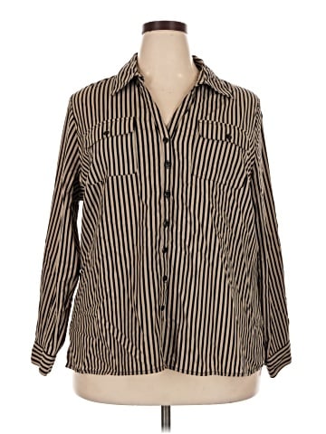 NY Collection Long Sleeve Blouse (view 1)