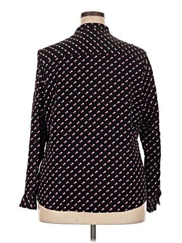 NY Collection Long Sleeve Blouse (view 2)