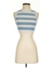 Zara Stripes Ivory Blue Tank Top Size S - photo 1