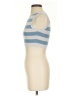Zara Stripes Ivory Blue Tank Top Size S - photo 5