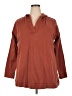 J.Jill Brown Long Sleeve Henley Size 2X - photo 1