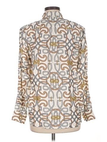 J. McLaughlin Long Sleeve Silk Top (view 2)