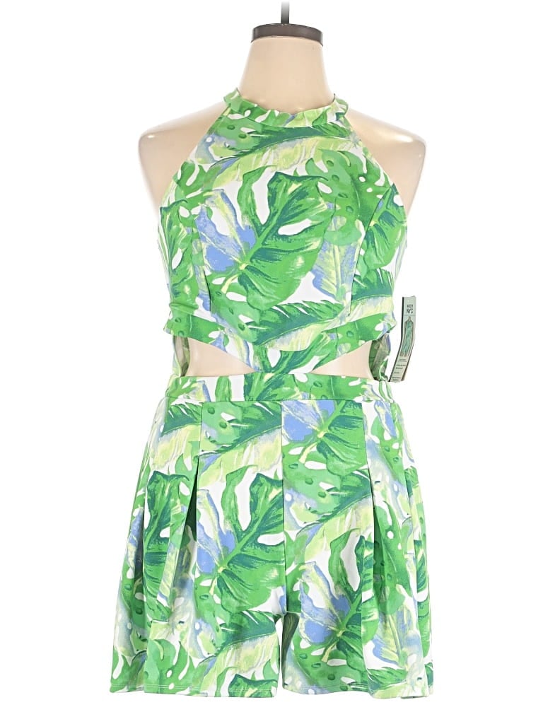 Madden Nyc Romper In Green