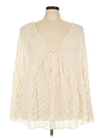 Shein Curve Long Sleeve Blouse (view 1)