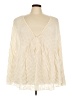 Shein Curve Ivory Long Sleeve Blouse Size 24 Plus (6) - photo 1