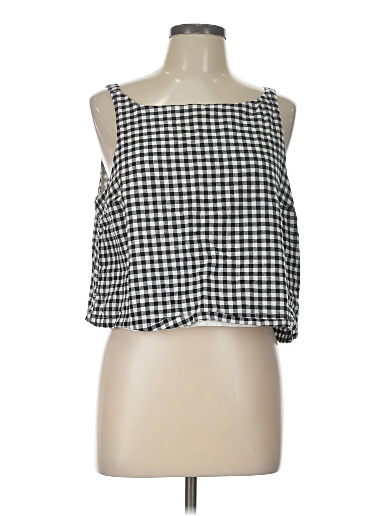 Pre-owned Gap Sleeveless Blouse In Black
