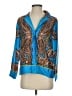 J.Crew 100% Polyester Paisley Blue 3/4 Sleeve Blouse Size XS - photo 1