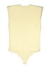 Express Solid Ivory Yellow Bodysuit Size L - photo 2