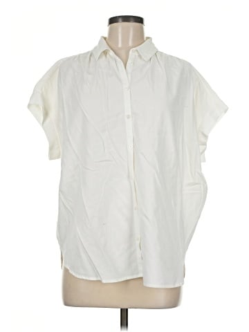 Madewell Central Shirt in Pure White (view 1)
