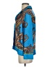 J.Crew 100% Polyester Paisley Blue 3/4 Sleeve Blouse Size XS - photo 5