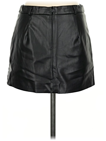 Zara Faux Leather Skirt (view 2)