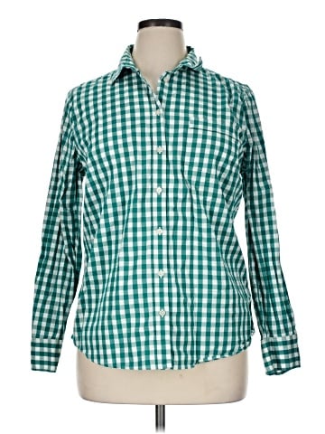 J.Crew Factory Store Long Sleeve Button-Down Shirt (view 1)