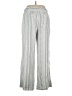 Jolt Stripes Silver Linen Pants Size XL - photo 2