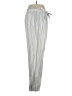 Jolt Stripes Silver Linen Pants Size XL - photo 4
