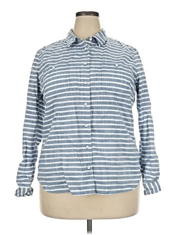 Duluth Trading Co. Long Sleeve Button-Down Shirt (view 1)