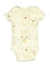 Carter's 100% Cotton Print Ivory Short Sleeve Onesie Size Newborn - photo 2