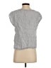 Quince 100% Linen Gray Short Sleeve Top Size XS - photo 2