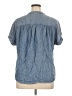 Splendid 100% Lyocell Blue Short Sleeve Blouse Size XL - photo 2