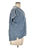 Splendid 100% Lyocell Blue Short Sleeve Blouse Size XL - photo 4