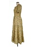 Max Studio 100% Polyester Paisley Yellow Casual Dress Size L - photo 5