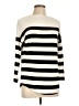 Halogen Stripes Ivory Long Sleeve Top Size L - photo 1